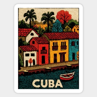 Havana Cuba Vintage Poster - Caribbean Island Art Magnet